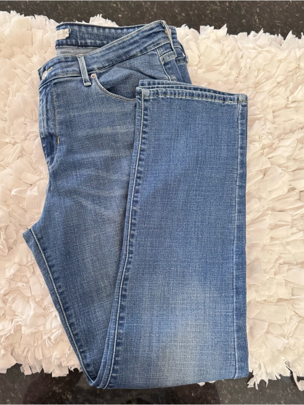 Levi's Light Blue Mid-Rise Slim Jeans